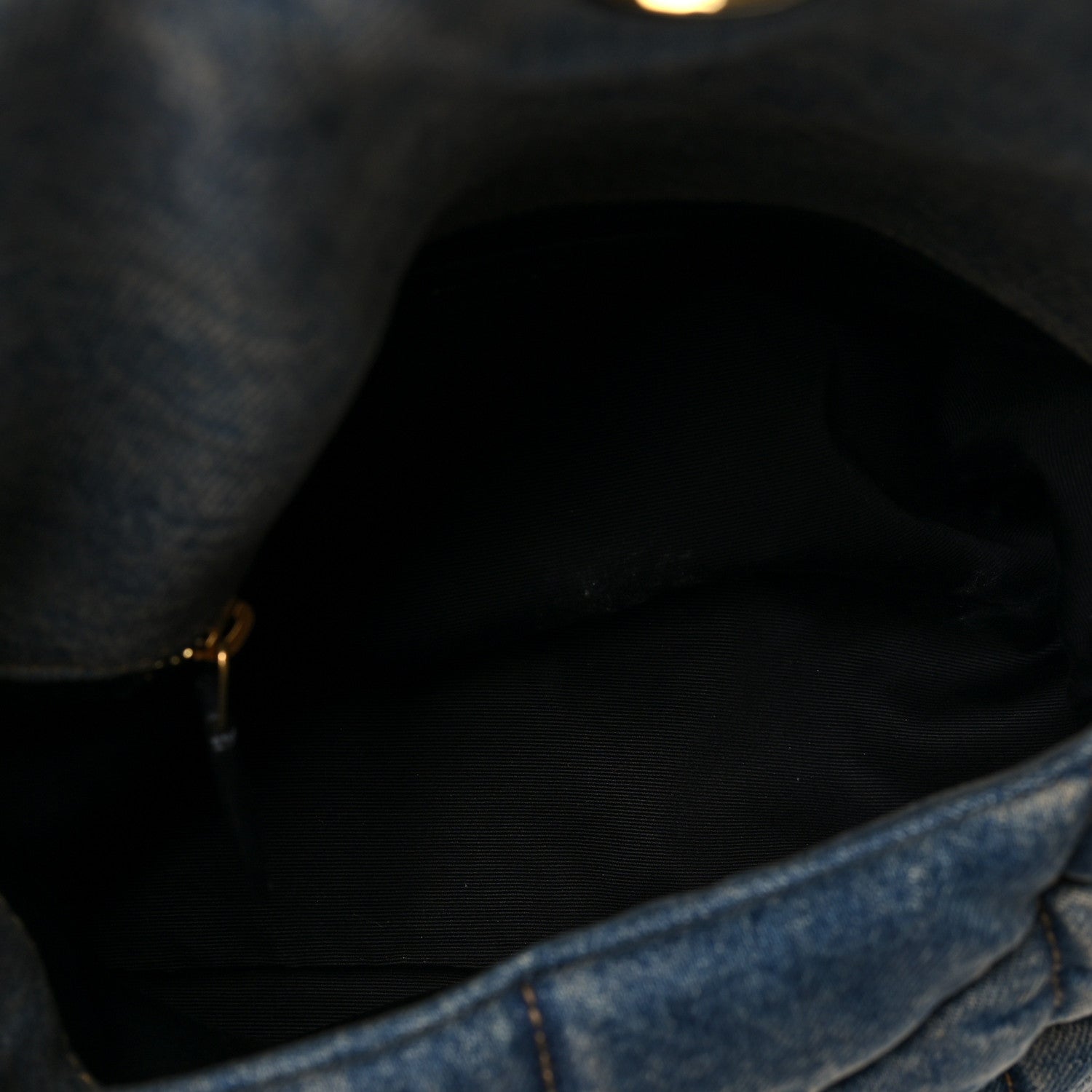 Saint Laurent Denim Quilted Small Loulou Puffer Monogram Chain Satchel Blue Cinnamon 5 of 7