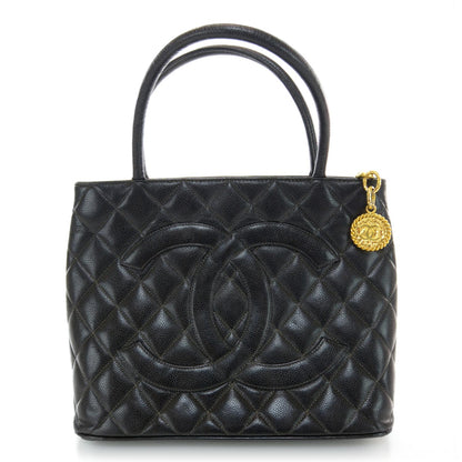 Chanel Caviar Medallion Tote Black 1 of 7