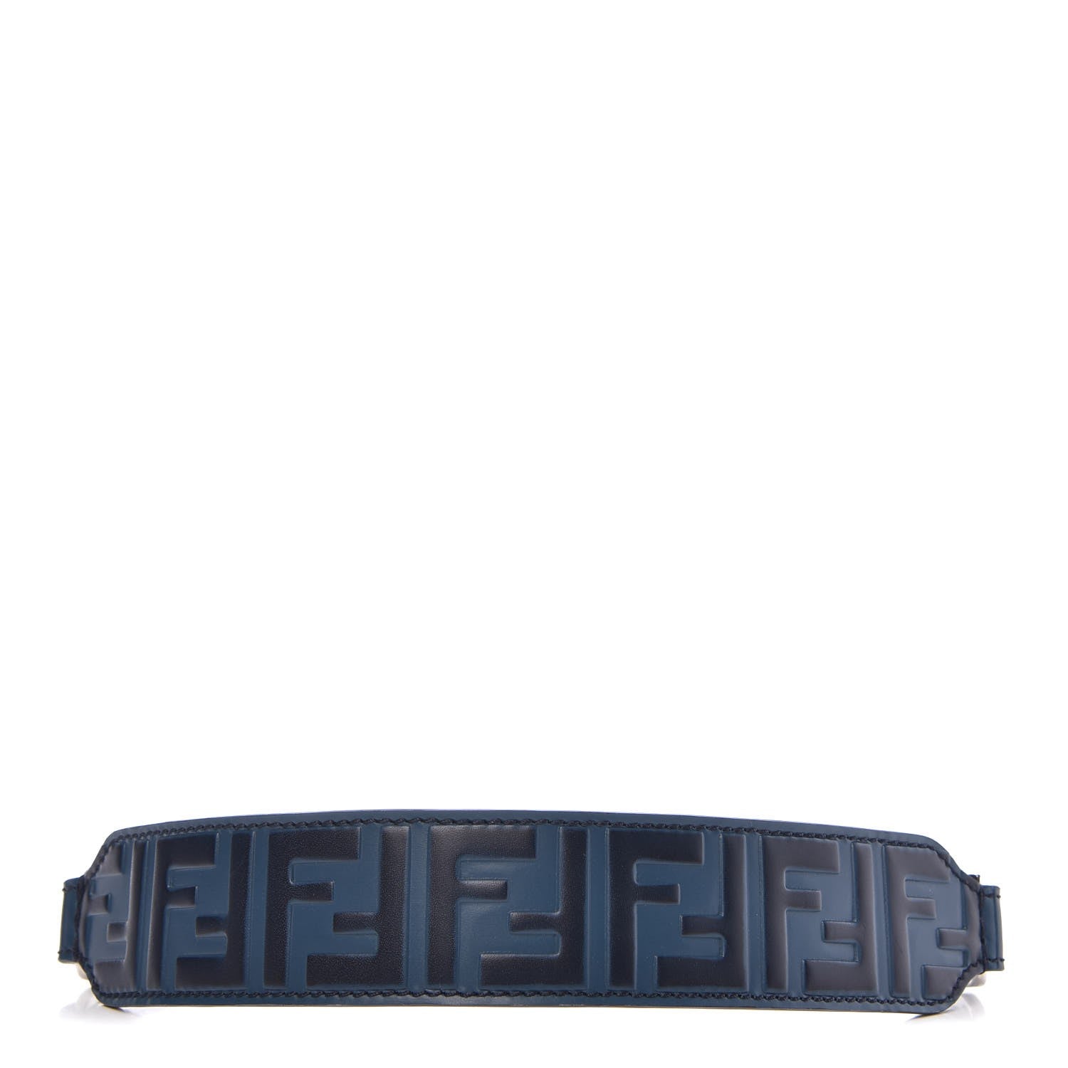 Fendi Calfskin FF Embossed Mini Strap You Blue 1 of 4