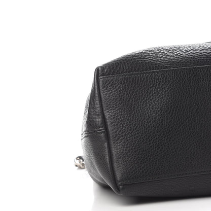 Gucci Pebbled Calfskin Studded Medium Soho Chain Shoulder Bag Black 8 of 10