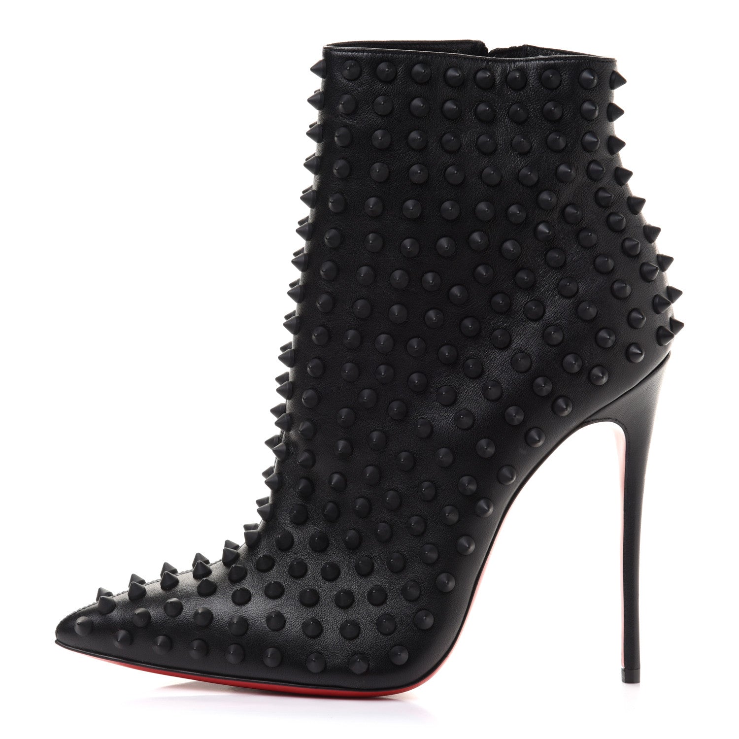Christian Louboutin Kid Snakilta 120 Booties 37.5 Black 1 of 8