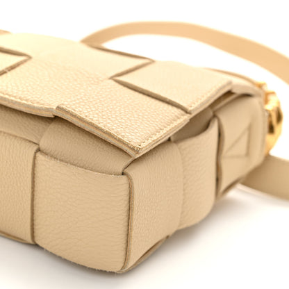 Bottega Veneta Grained Calfskin Maxi Intrecciato Cassette Crossbody Bag Porridge 9 of 9