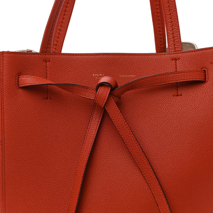 Celine Soft Grained Calfskin Small Belt Cabas Fox Red 8 of 18