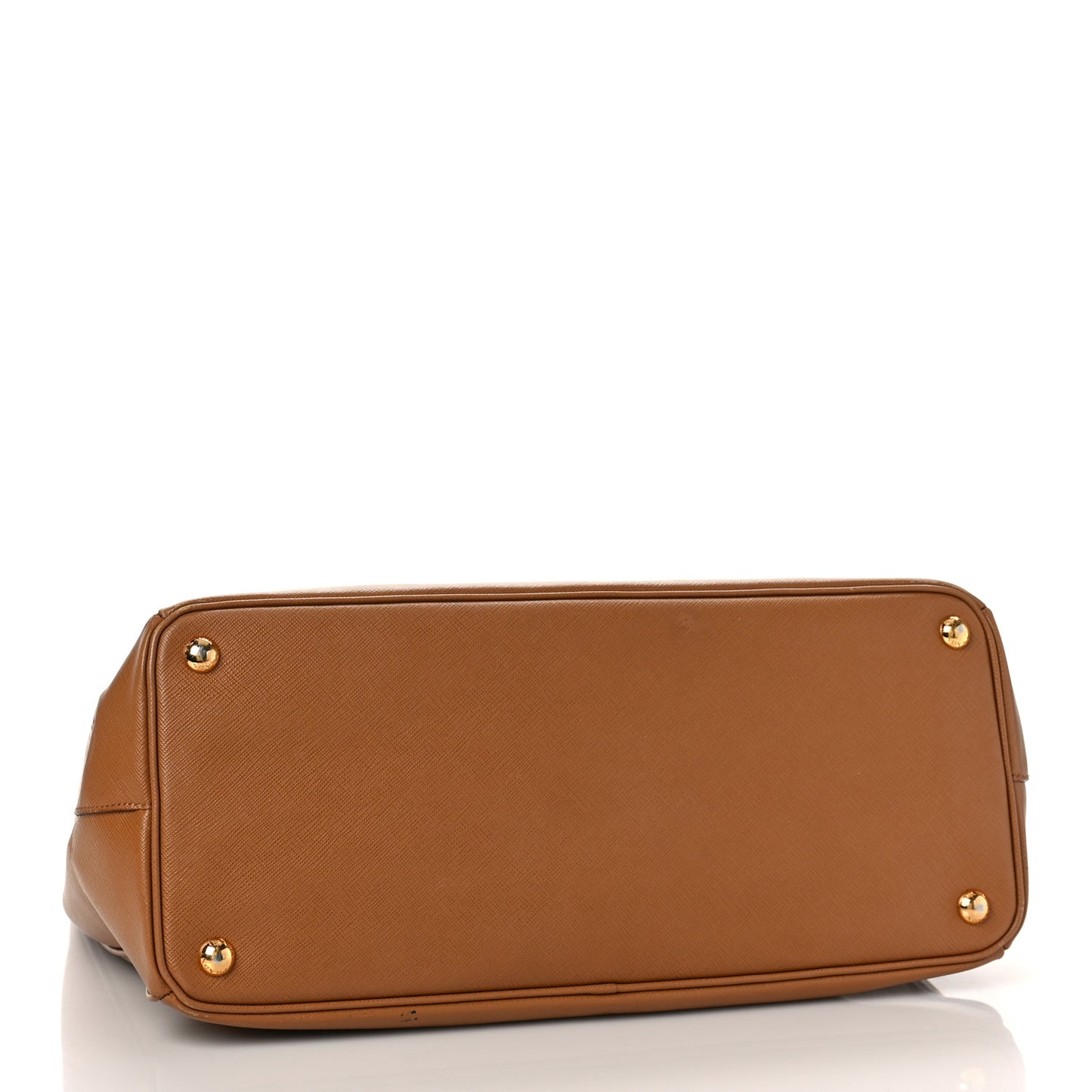 Saffiano Large Galleria Double Zip Tote Caramel