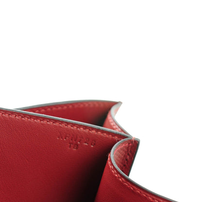 Hermes Epsom Enamel Constance 24 Rouge H Bleu Nuit 8 of 9