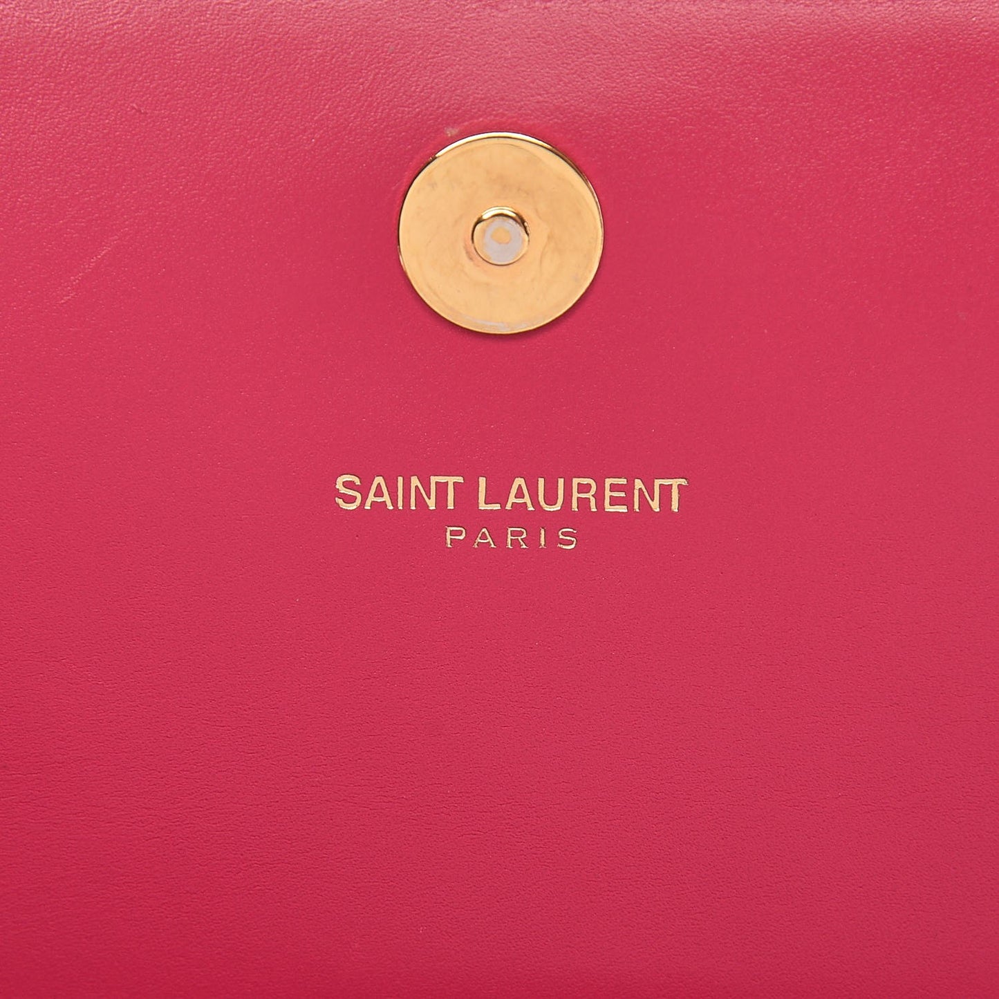 Calfskin Classic Monogram Clutch Bubblegum