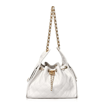 Chanel Caviar Quilted Small Chanel 25 Handbag White 1 of 10