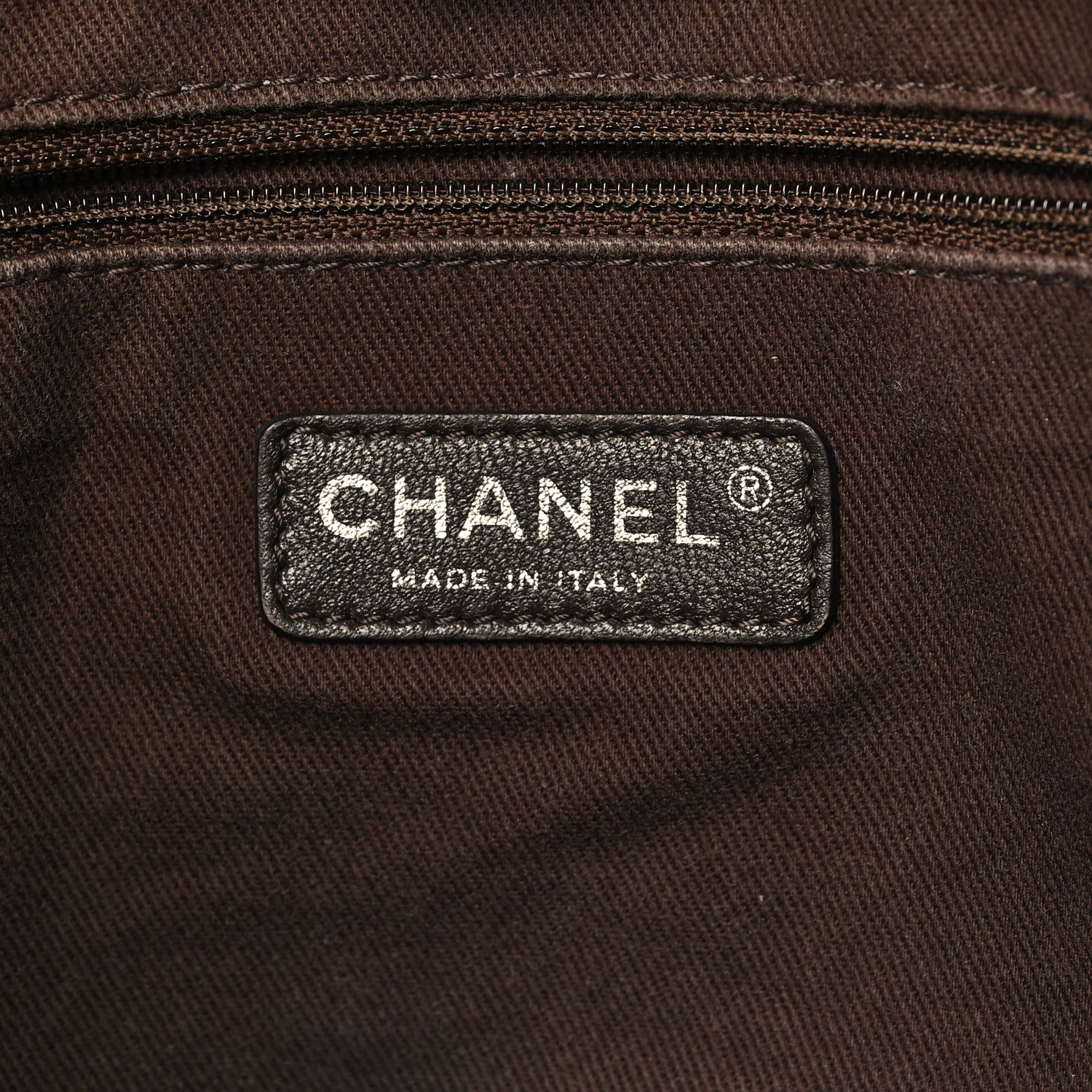 Chanel Mixed Fibers Calfskin Small Deauville Tote Beige Brown 6 of 15