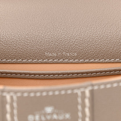 Delvaux Grained Rodeo Calfskin Surpique Mini Brillant Satchel Tourterelle Ivory 8 of 14
