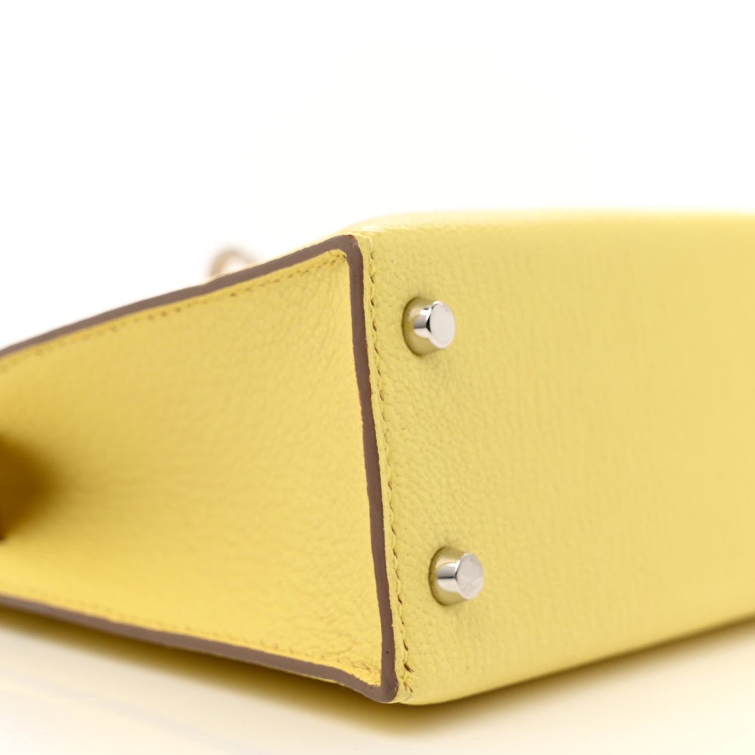 Hermes Chevre Mysore Mini Kelly Sellier 20 Limoncello 9 of 13