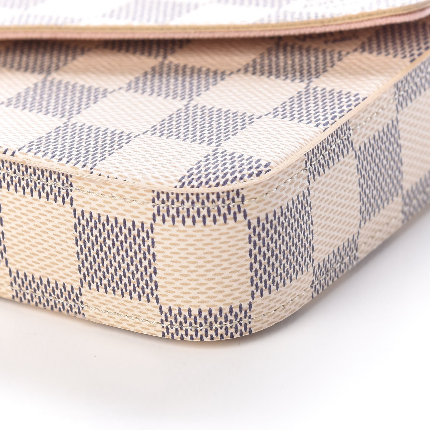 Louis Vuitton Damier Azur Pochette Felicie Chain Wallet Rose Ballerine 10 of 12