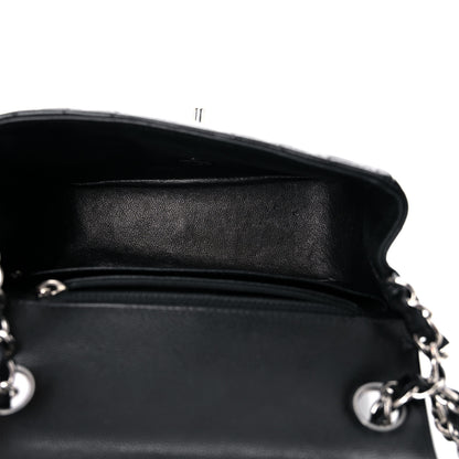 Chanel Caviar Chevron Quilted Mini Square Flap Black 5 of 14