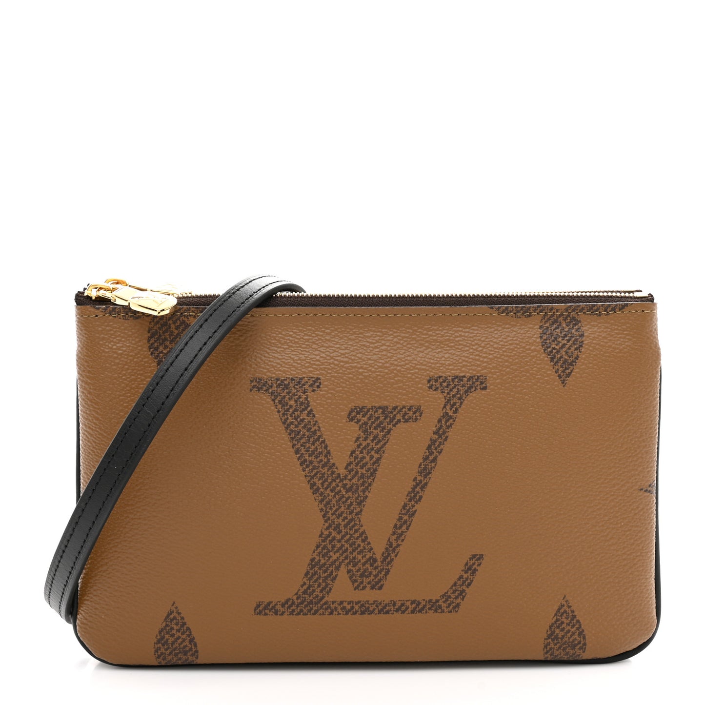 Reverse Monogram Giant Double Zip Pochette