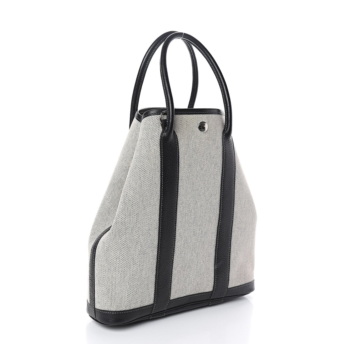 Buffle Skipper Toile Garden Party Vertical Tote Black