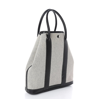 Hermes Buffle Skipper Toile Garden Party Vertical Tote Black 2 of 8