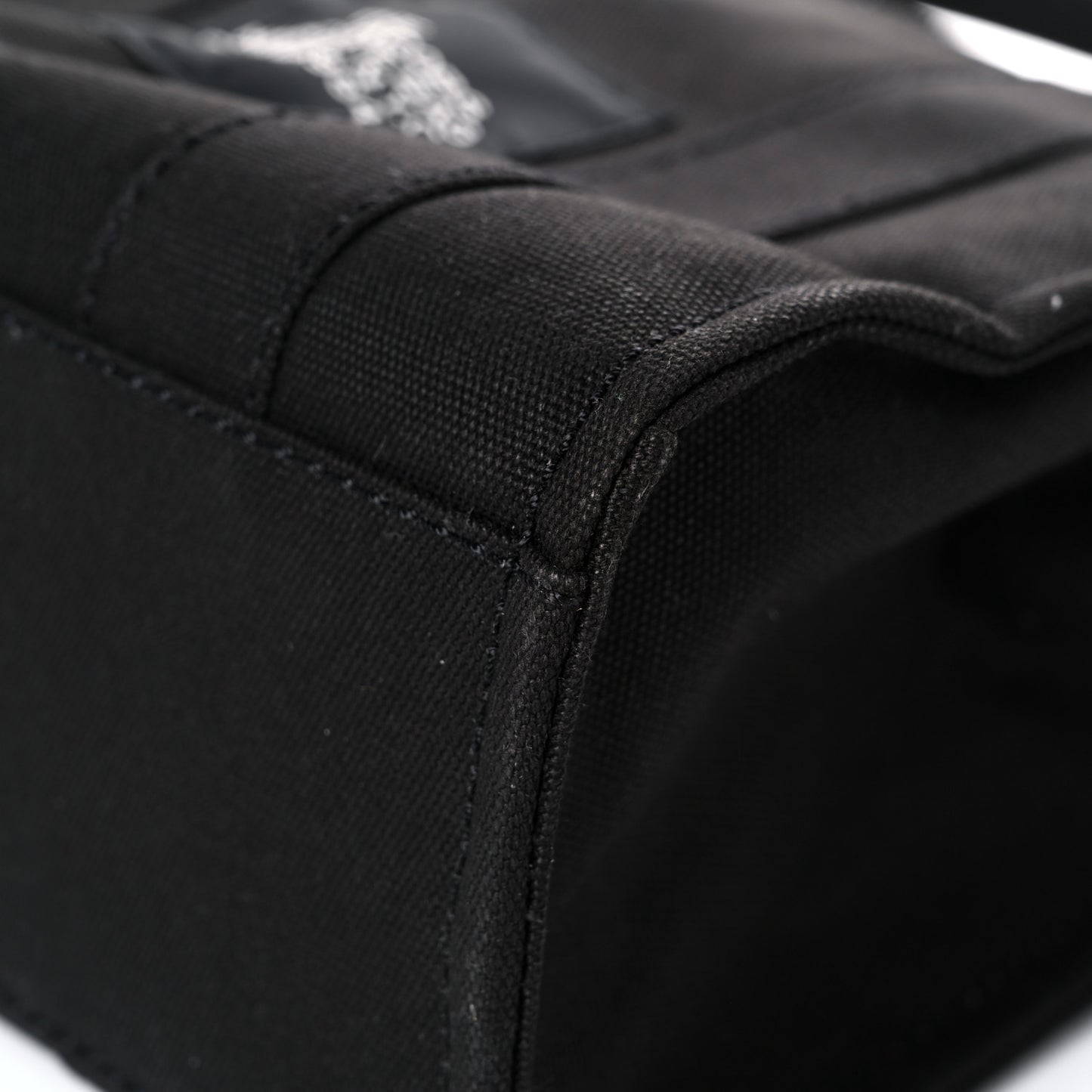 Cotton Canvas Mini The Traveler Tote Bag Black