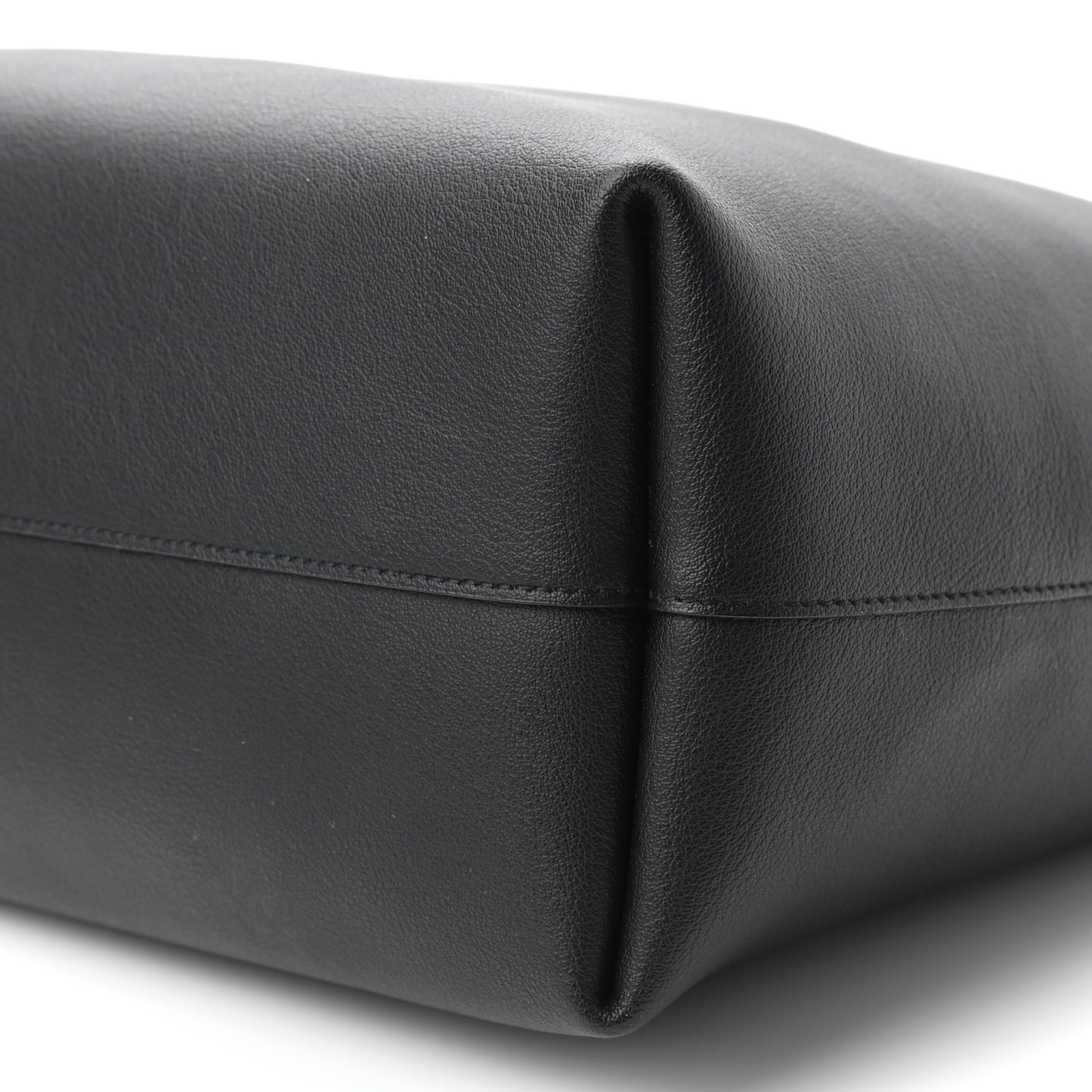 Calfskin Large Shopping Tote Black