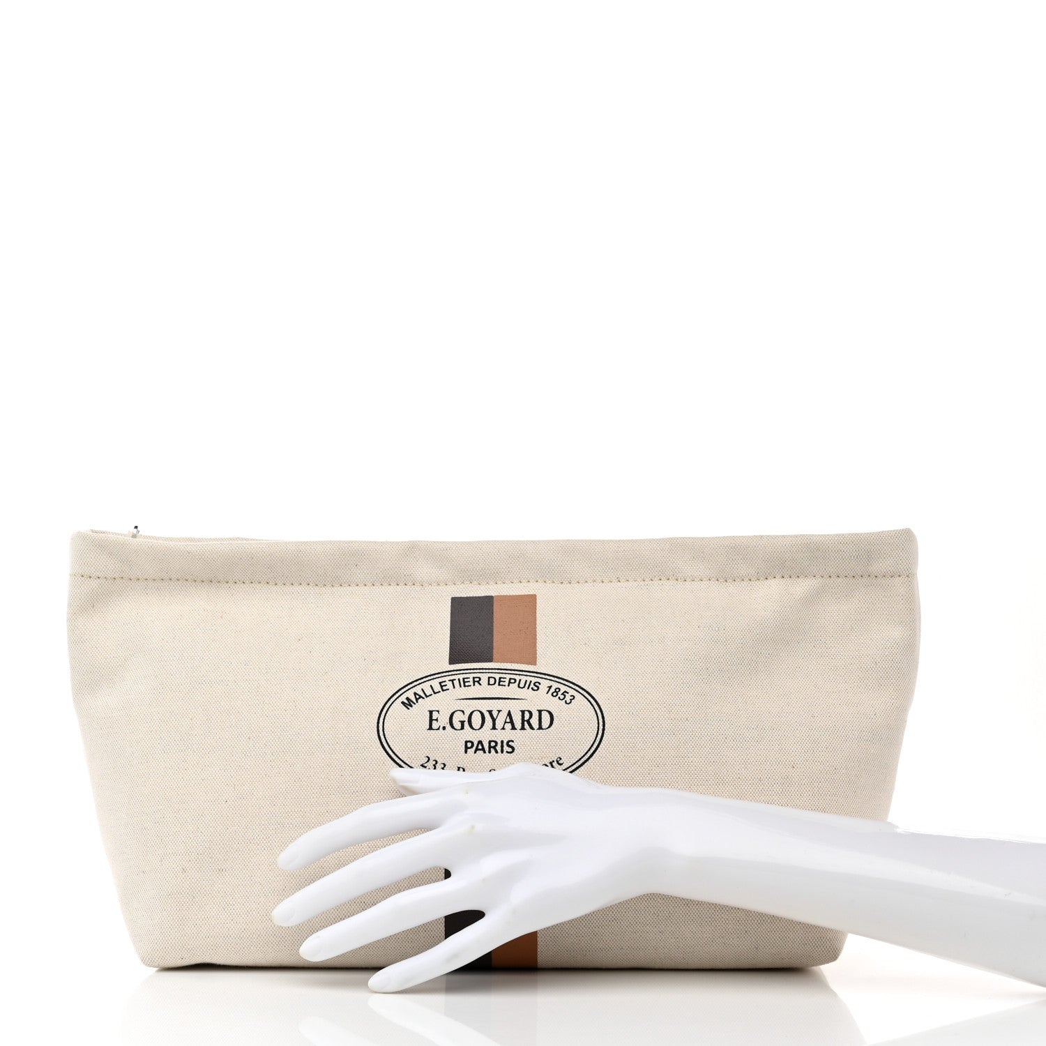 Goyard Canvas Necessaire Organizer Pouch Off White 2 of 7