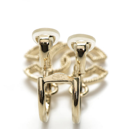 Chanel CC Dangle Clip On Earring Gold 5 of 5