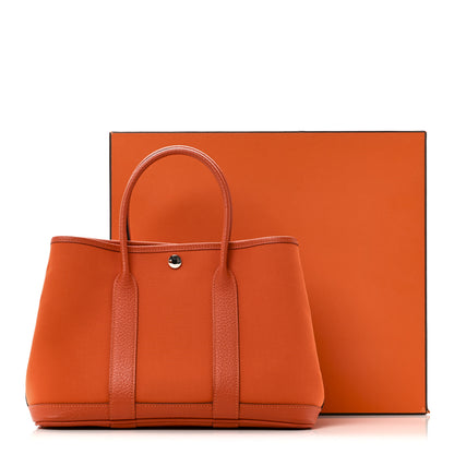 Hermes Toile Negonda Garden Party 30 TPM Orange 11 of 11