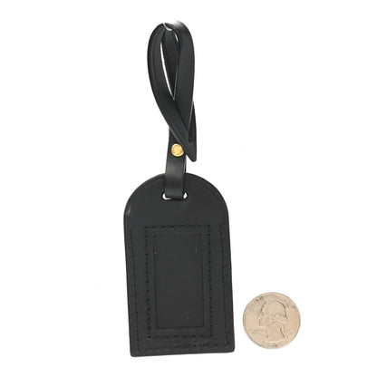 Louis Vuitton Calfskin Luggage Tag Black 2 of 4