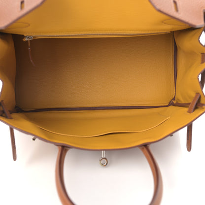 Hermes Togo Swift Officier Birkin 30 Gold Ambre 5 of 12