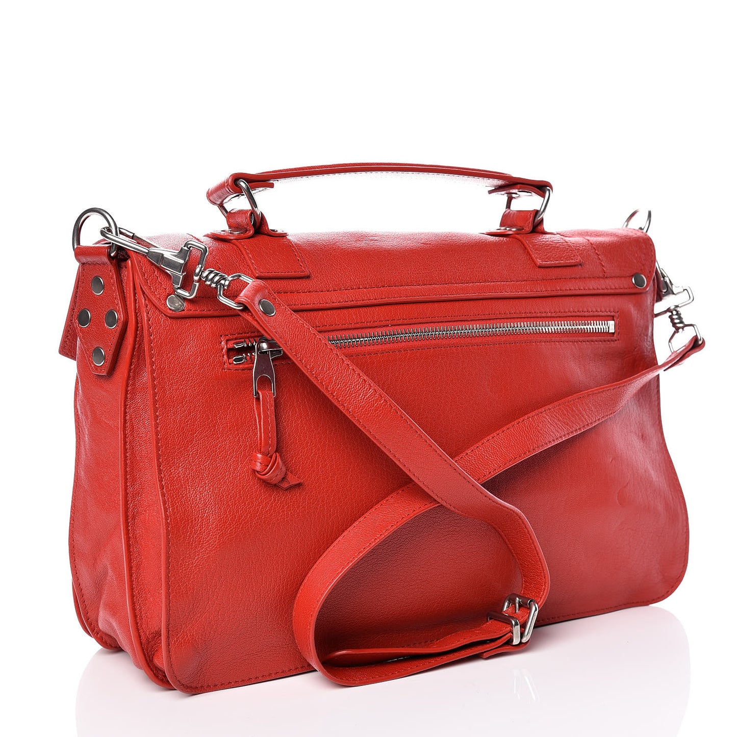 Lambskin Medium PS1 Satchel Brick