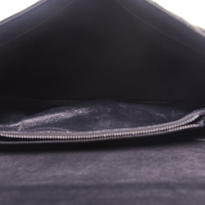 Saint Laurent Sheepskin Matelasse Chevron Monogram Monochrome Large College Satchel Black 5 of 13