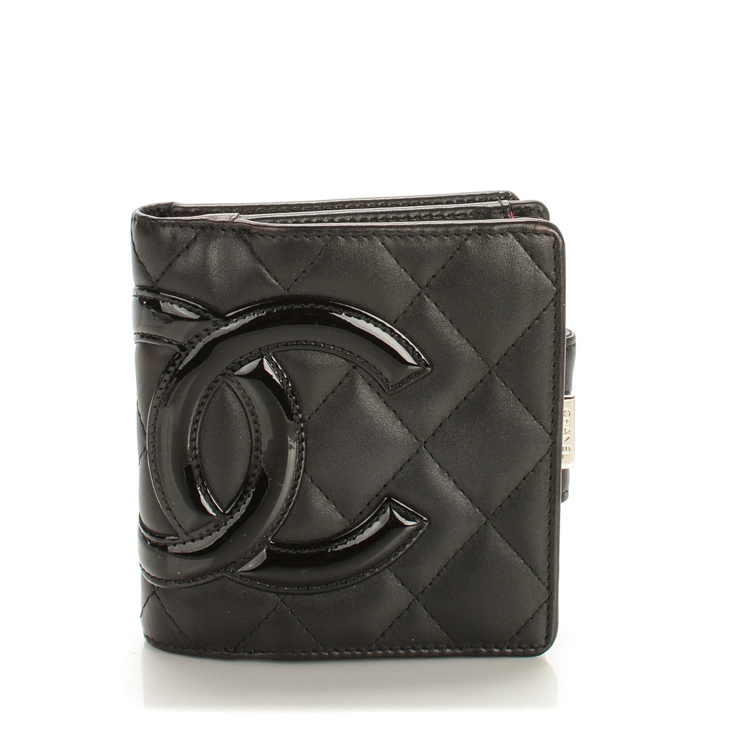 Chanel Calfskin Quilted Cambon Bi-Fold Wallet Black 1 of 8