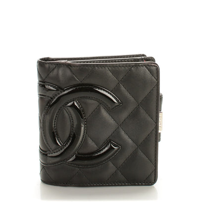 Chanel Calfskin Quilted Cambon Bi-Fold Wallet Black 1 of 8