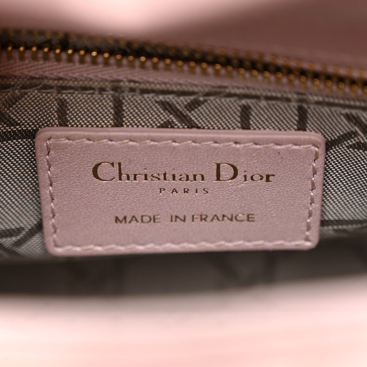 Metallic Lambskin Cannage Mini Lady Dior Lotus