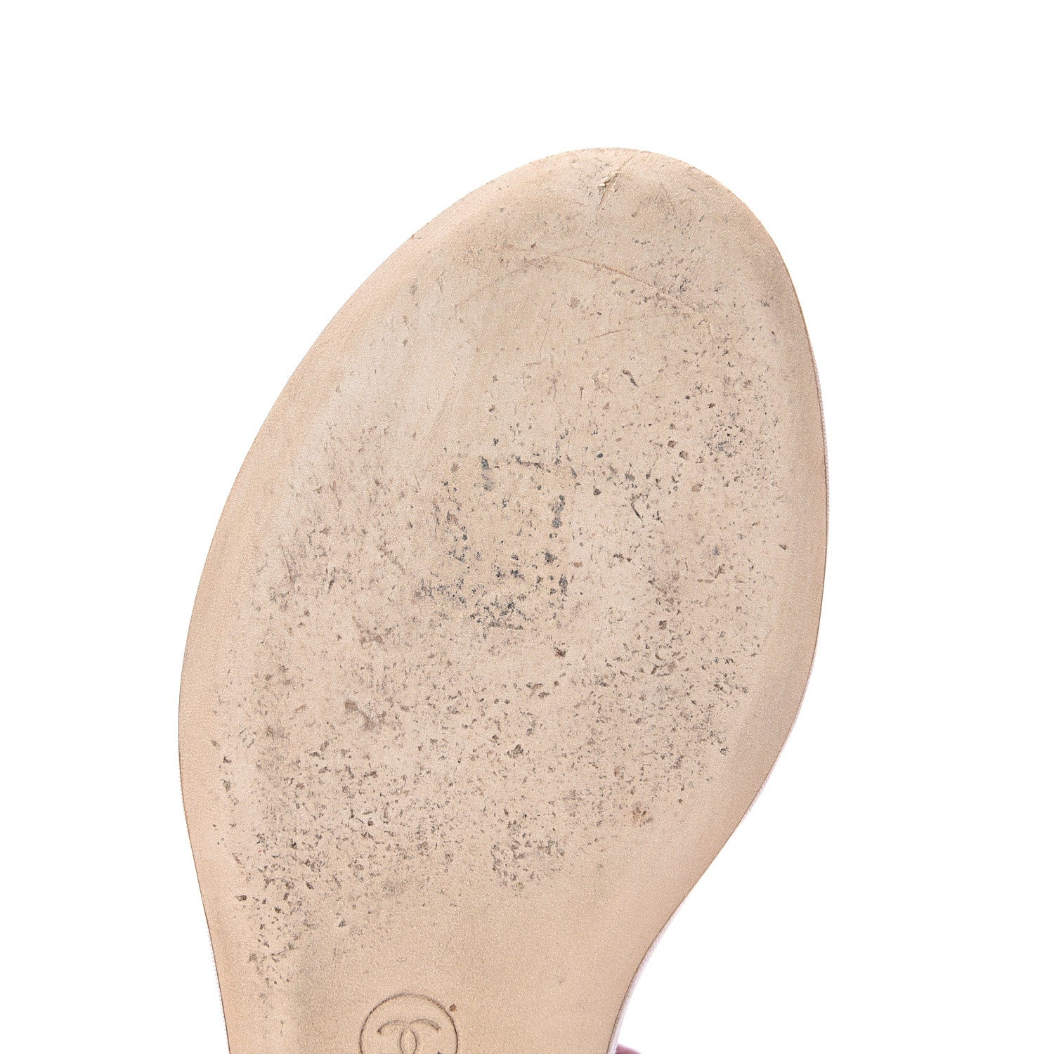 Chanel Tweed CC Charm Thong Sandals 39.5 Pink Silver 9 of 10