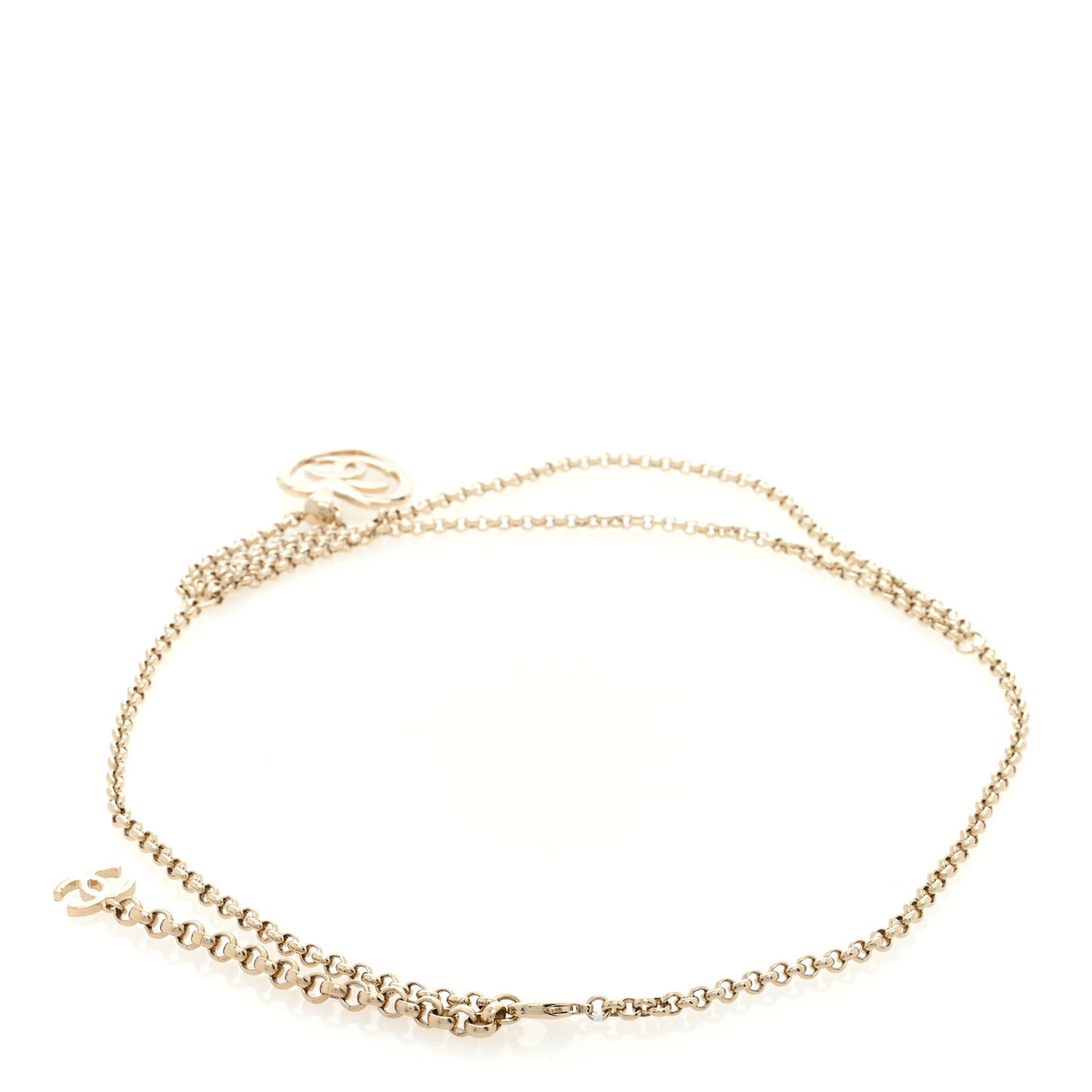 Metal Chain CC Heart Coco In Love Belt 90 Gold