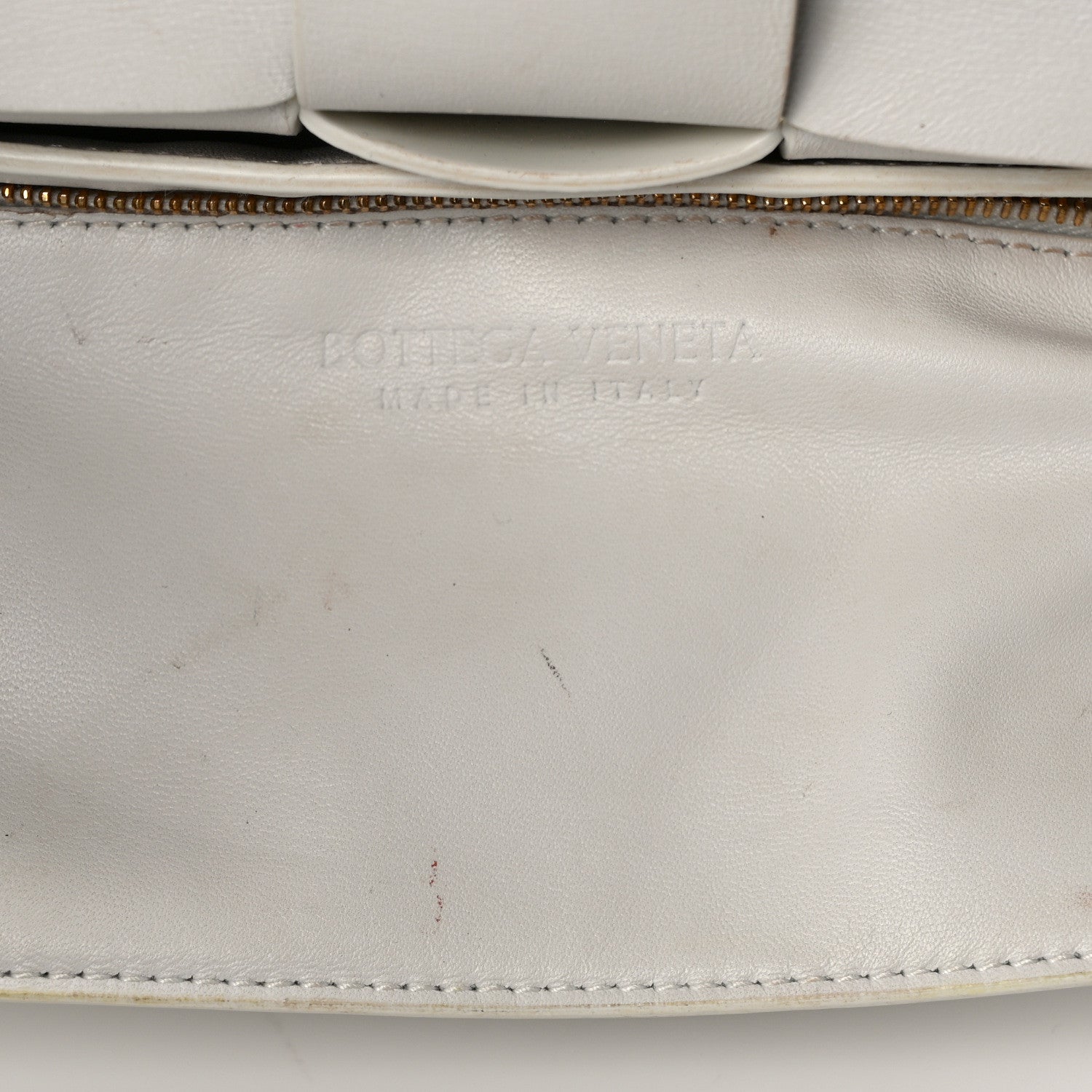 Bottega Veneta Patent Maxi Intrecciato Cassette Crossbody Bag White 11 of 11