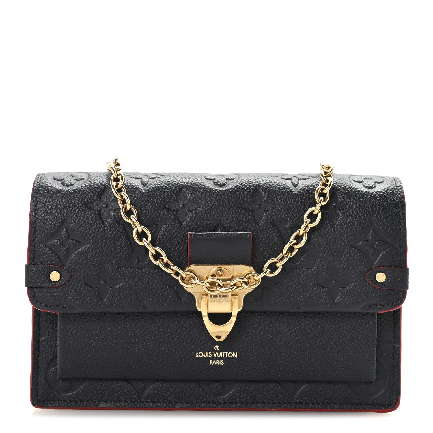 Louis Vuitton Empreinte Vavin Chain Wallet Marine Rouge 1 of 9