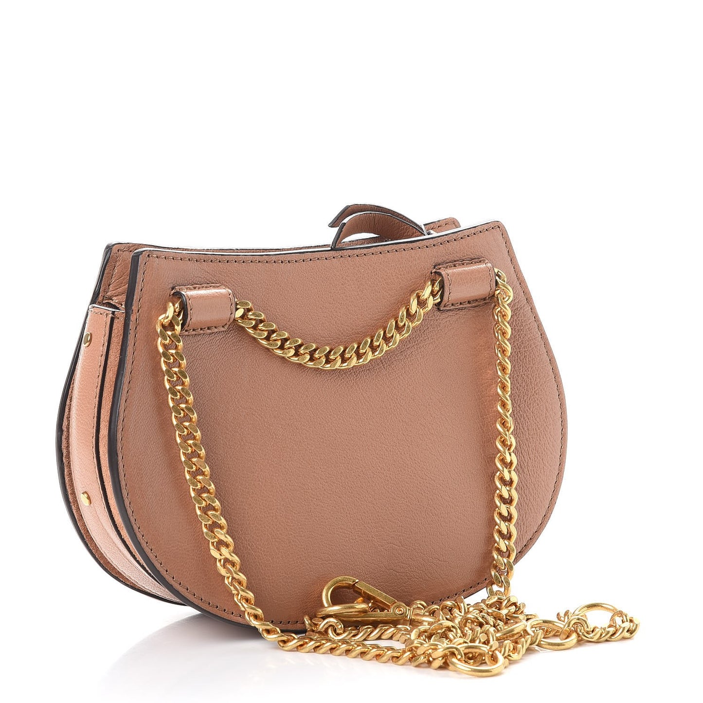 Calfskin Suede Mini Pixie Signature Belt Bag Nougat