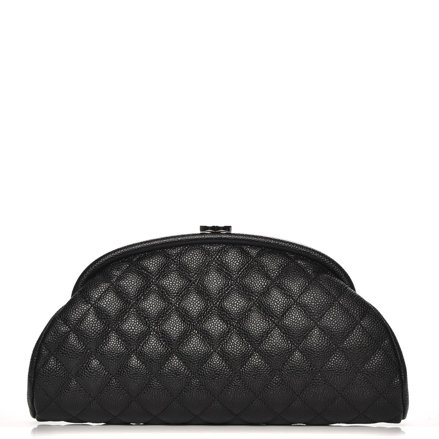 Caviar Quilted Timeless Clutch Black