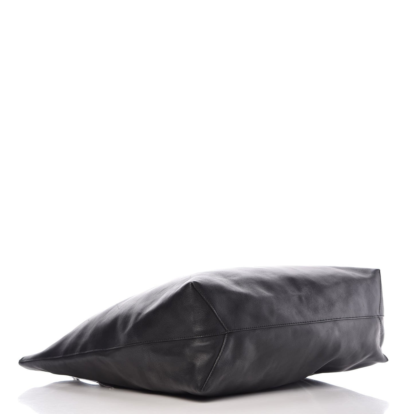 Calfskin Large Horsebit Tote Black