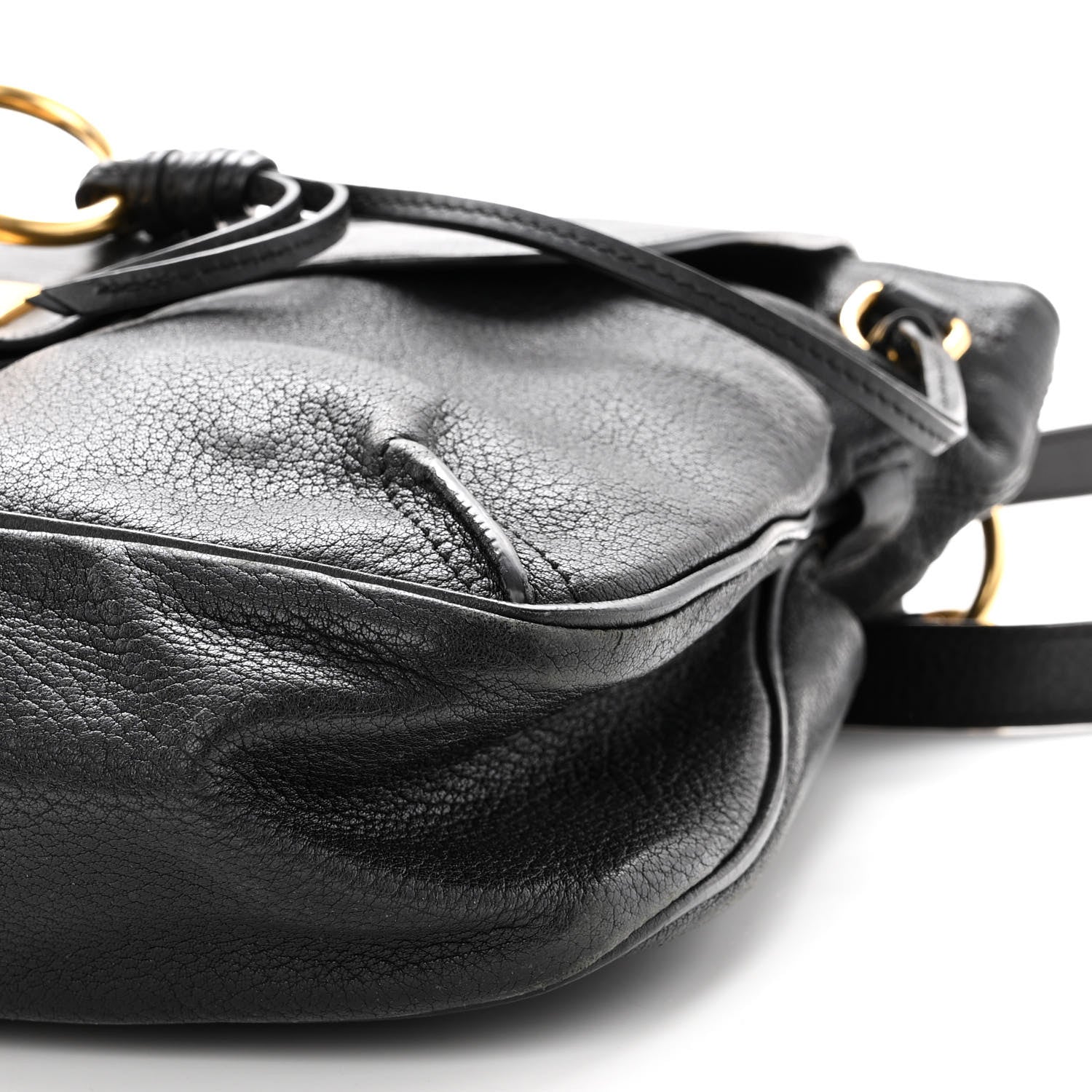 Chloe Grained Lambskin Calfskin Medium Lexa Shoulder Bag Black 9 of 10