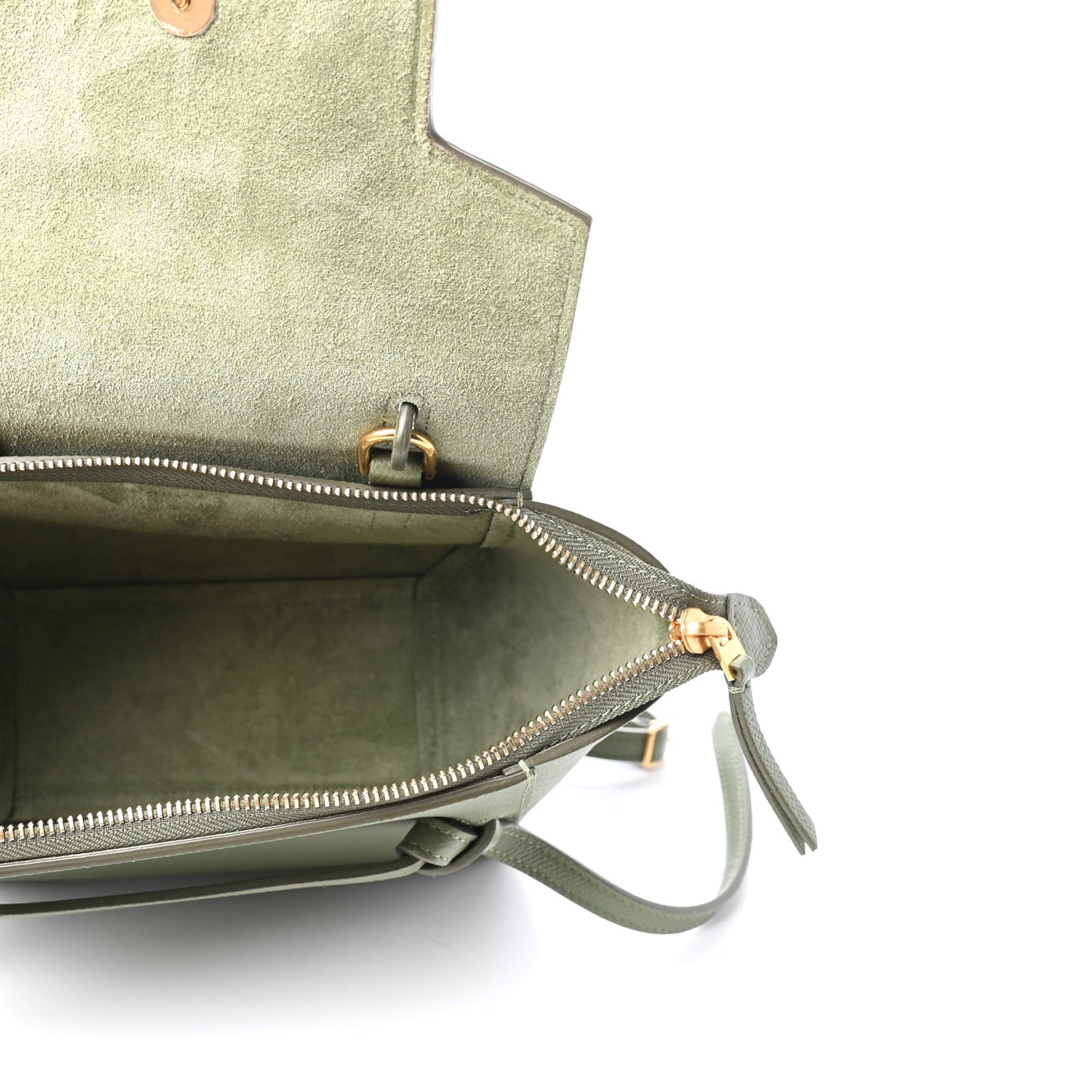 Grained Calfskin Nano Belt Bag Light Khaki