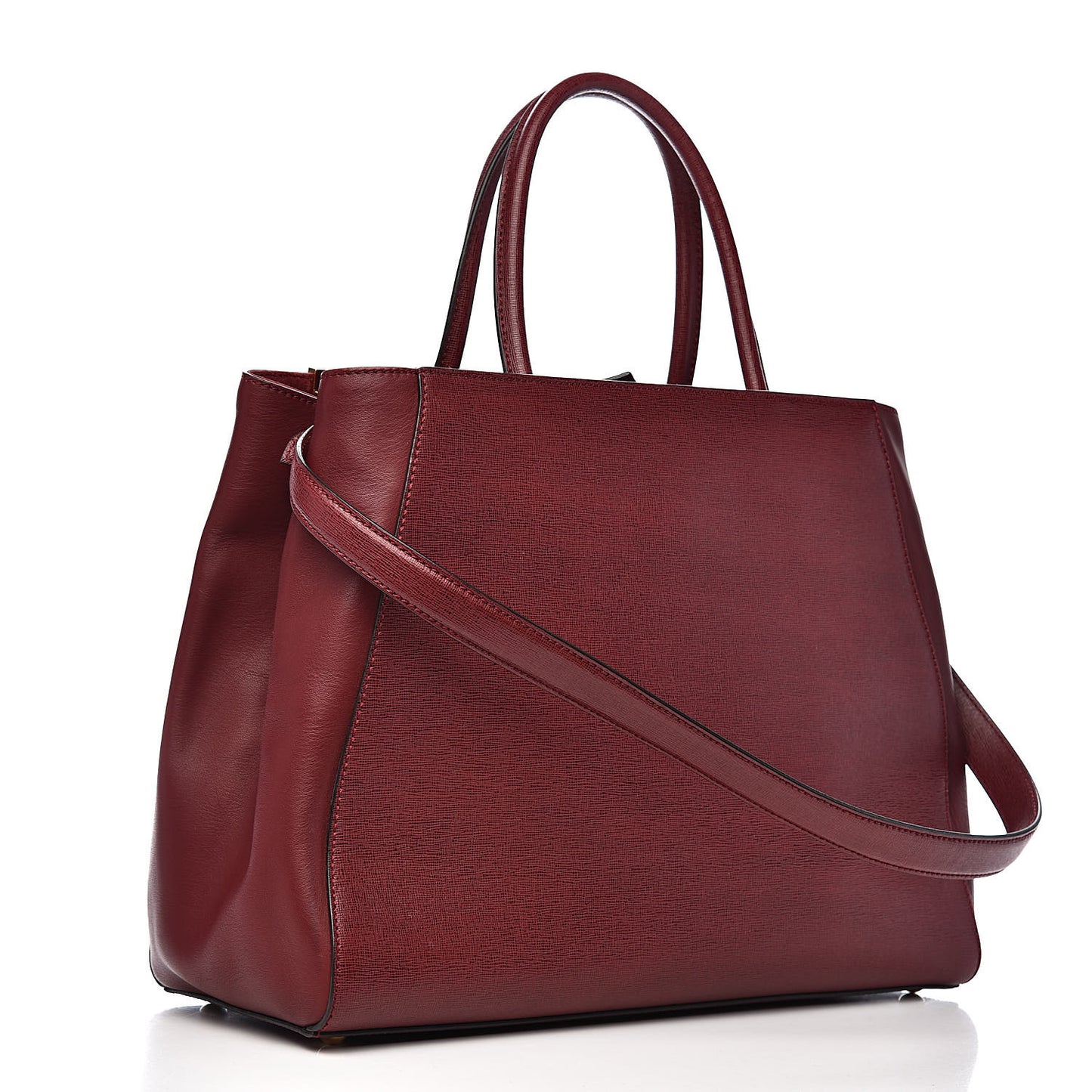 Vitello Elite Regular 2Jours Tote Rosso Scuro Ciliegia