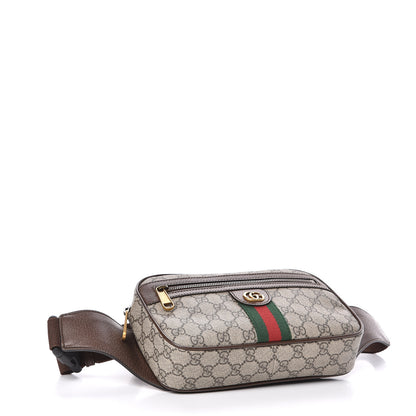 Gucci Soft GG Supreme Monogram Medium Ophidia Belt Bag Dark Brown 4 of 10