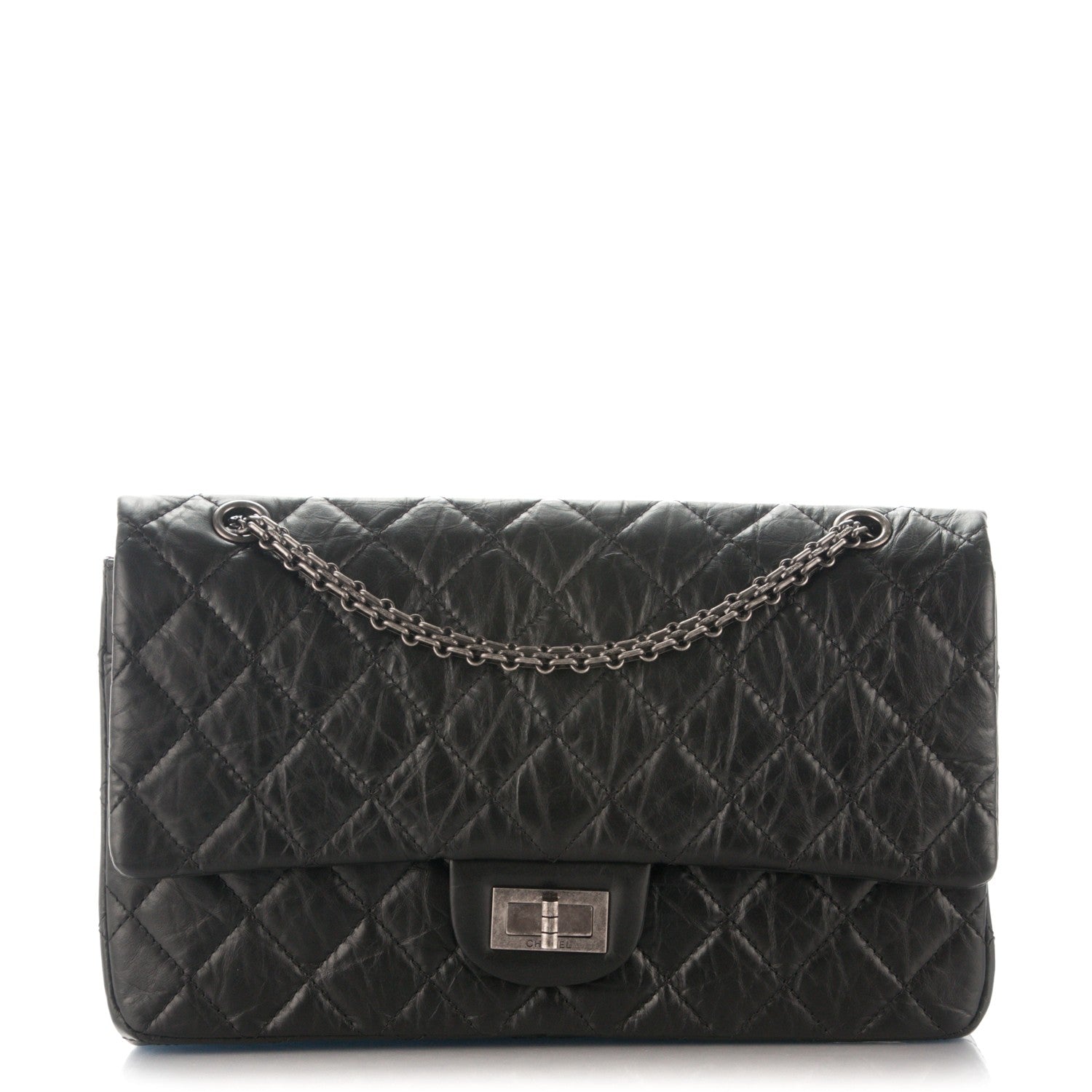 Chanel Aged Calfskin Quilted 2.55 Reissue 227 Flap Black 1 of 7
