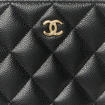 Chanel Caviar Quilted Classic Small Zipped Pouch Black 8 of 8