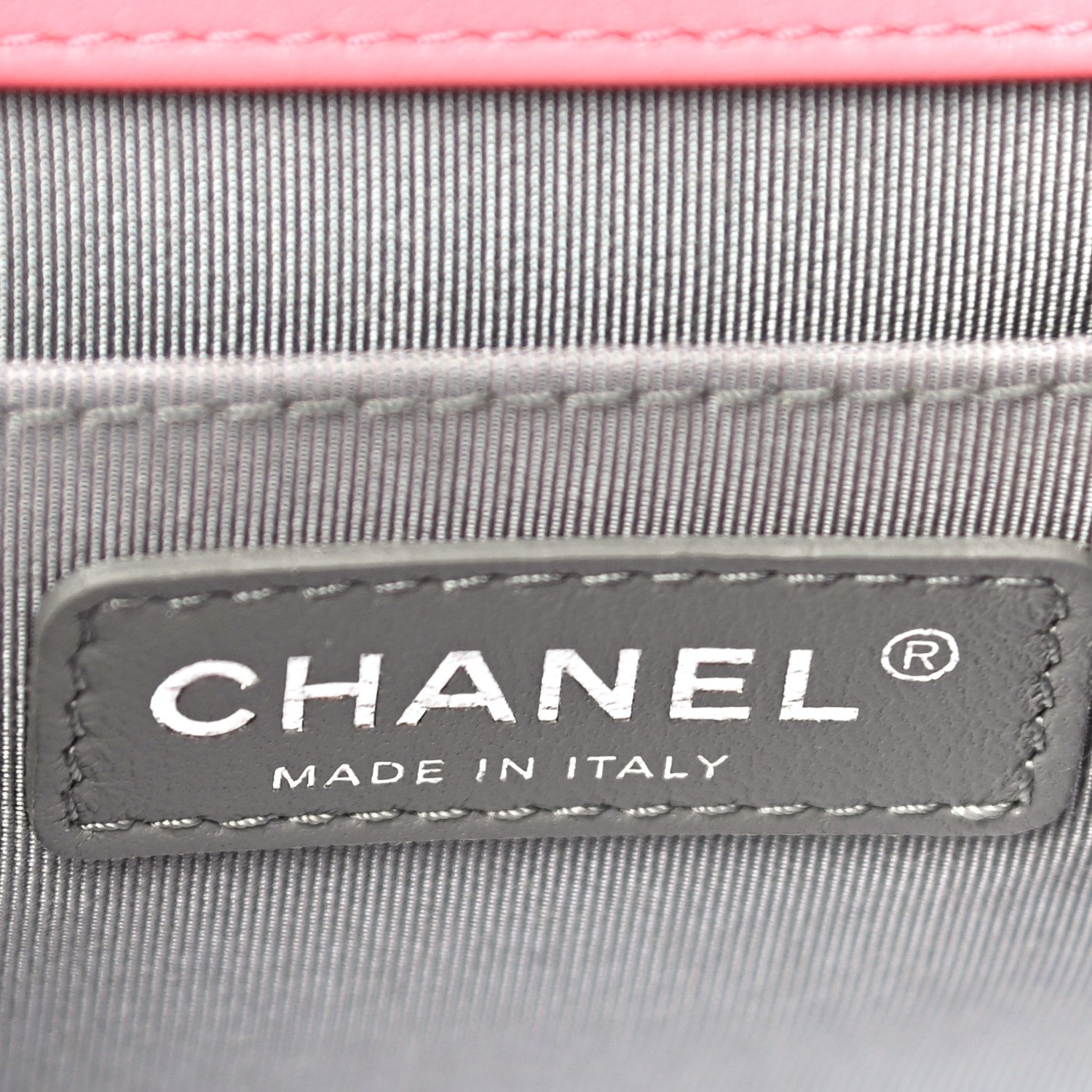 Chanel Lambskin Chevron Quilted Medium Boy Flap Pink 6 of 11