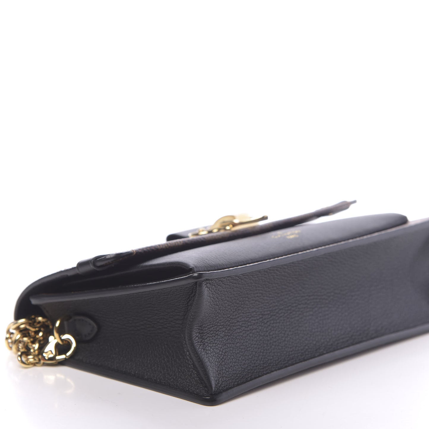 Damier Ebene Vavin Chain Wallet Black