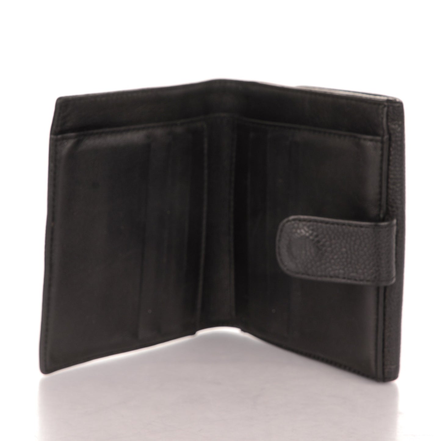 Caviar Timeless CC Compact French Wallet Black