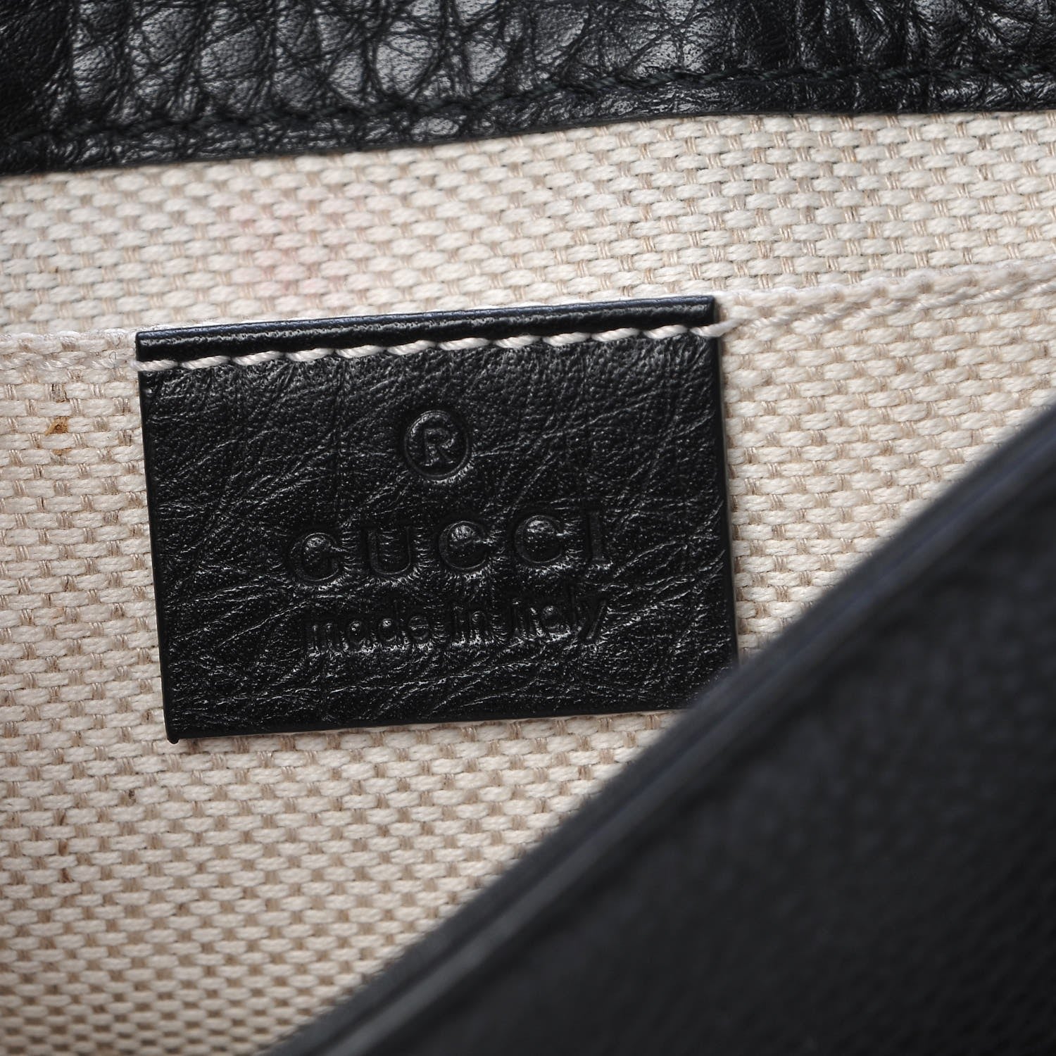 Gucci Pebbled Calfskin Small Soho Flap Crossbody Black 6 of 9