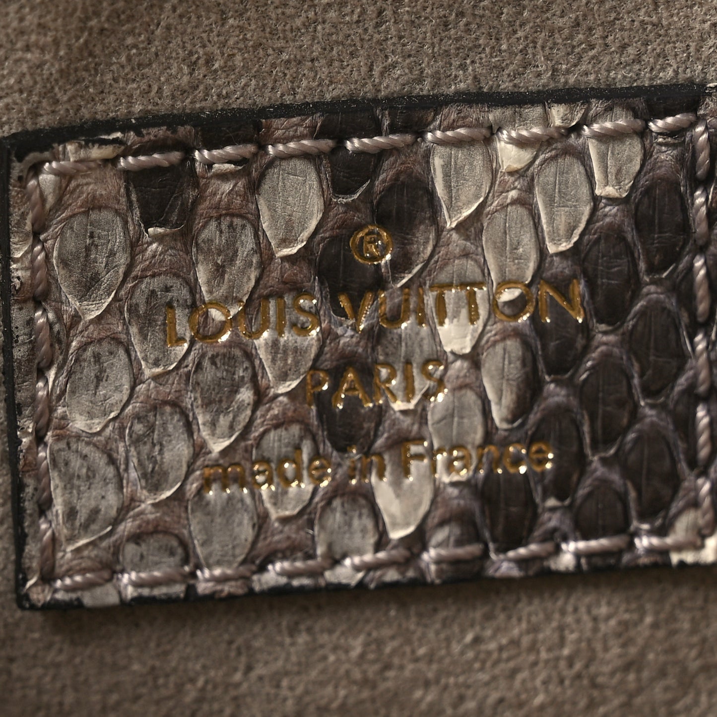 Snakeskin Monogram Pallas Black