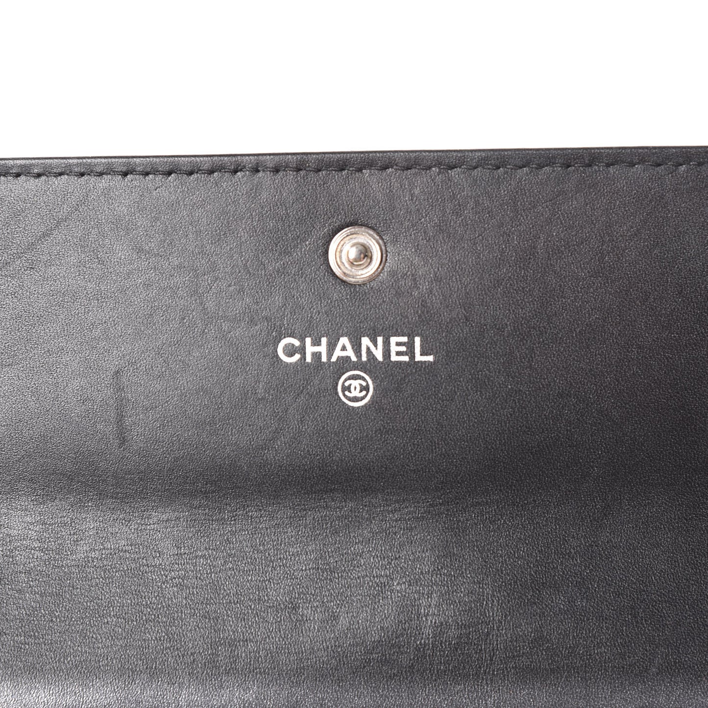 Caviar Timeless CC Large Gusset Flap Wallet Black